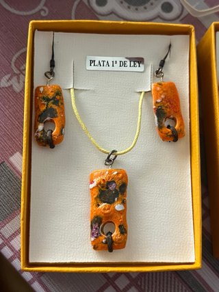 Conjunto Pendientes y Colgantes Hechos a Mano