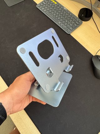 Soporte Tablet Aluminio Ajustable Elevador Base