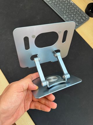 Soporte Tablet Aluminio Ajustable Elevador Base