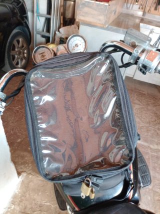 Maletín para moto negro