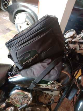 Maletín para moto negro