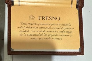 Cartera de piel Fresno Marrón