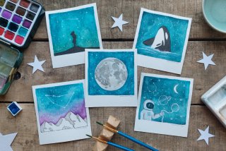 Porta fotos de cerámica + Ilustración a elegir
