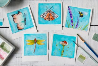 Porta fotos de cerámica + Ilustración a elegir