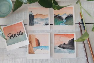 Porta fotos de cerámica + Ilustración a elegir