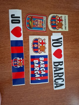 Lote 5 pegatinas FC Barcelona