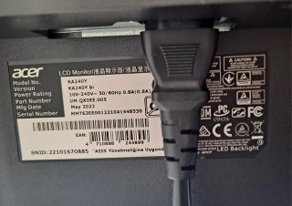 Pantalla Acer 24 Negra