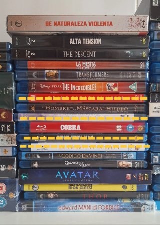 Lote 61 Películas y Series Bluray + 19 de REGALO