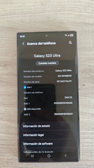 Samsung Galaxy S23 Ultra 256GB Negro