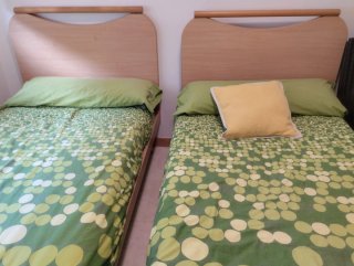 Camas gemelas 90x200cm color miel