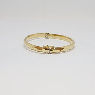 Pulsera Esclava Oro 18k Relieve