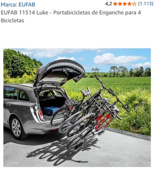 Portabicicletas Enganche de bola para 4 Bicicletas