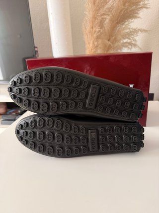 Mocasines Gucci Negro Piel Hebilla Horsebit