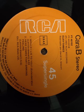 Vinilo Eurythmics - Would I Lie To You?