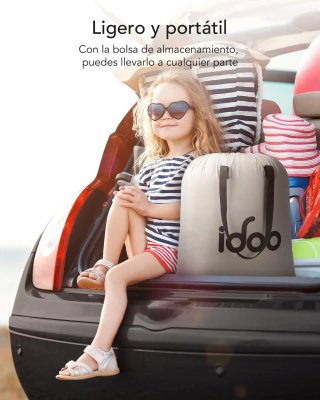 Colchón de Aire Doble iDOO Auto-inflable