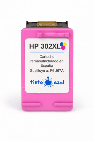 Cartucho Tinta HP 302XL Color Remanufacturado
