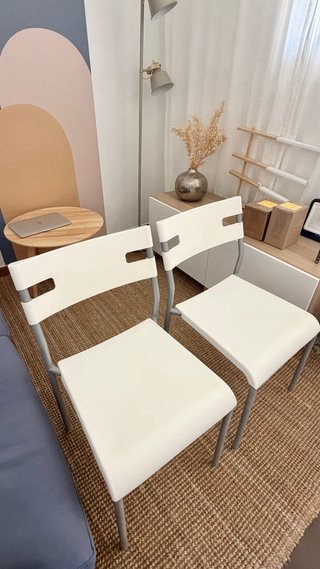 Sillas Blancas, comedor, escritorio Ikea