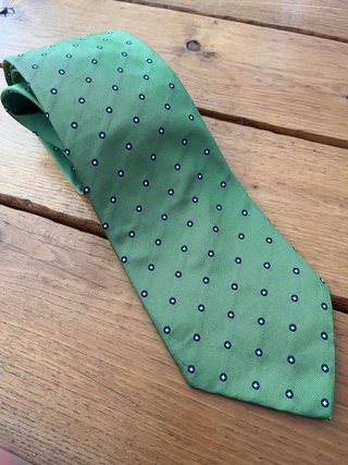Corbata camisería Zarauz de seda natural - Verde