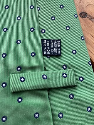 Corbata camisería Zarauz de seda natural - Verde