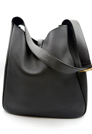 Bolso Saint Laurent Le 5 à 7 Negro Dorado