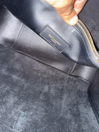 Bolso Saint Laurent Le 5 à 7 Negro Dorado
