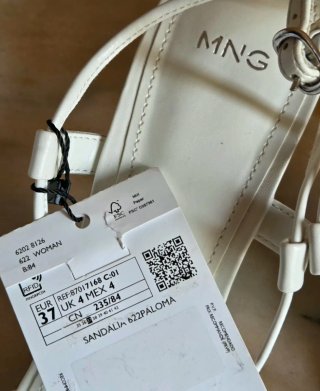 Sandalias Mango Blancas