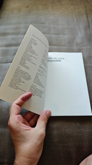 Libro "Impossibile" - Erri De Luca (En Italiano)