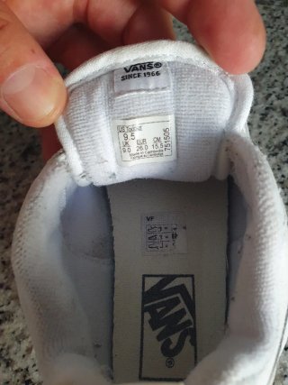 Zapatillas Vans Blancas Niño Talla 26