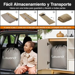 Colchón Hinchable Lewond Matrimonio 203 x 152 x 41