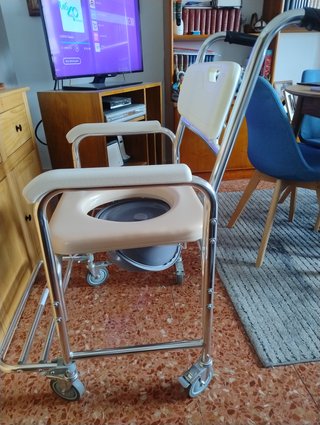Silla WC Ducha Aluminio