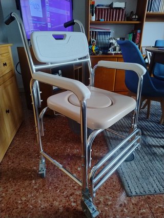 Silla WC Ducha Aluminio