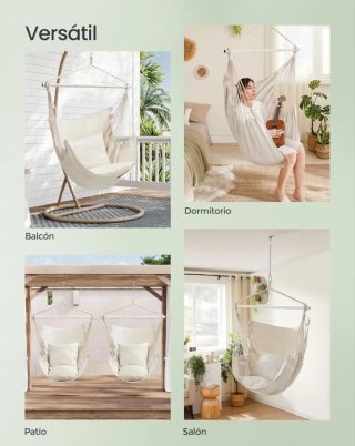 Silla Hamaca Colgante (Blanco crema)