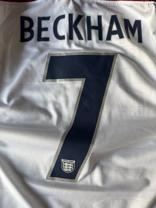 Camiseta Retro Inglaterra Beckham Talla M