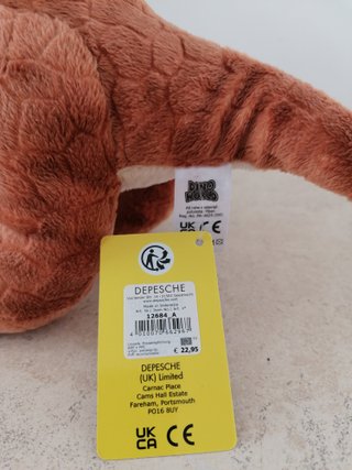 Peluche Triceratops Dino World Nuevo