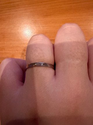 Anillo fino plateado talla 14