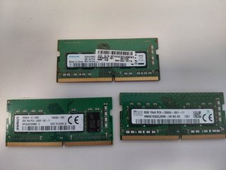Módulos RAM 8GB DDR4 (Kingston, SK hynix, Samsu