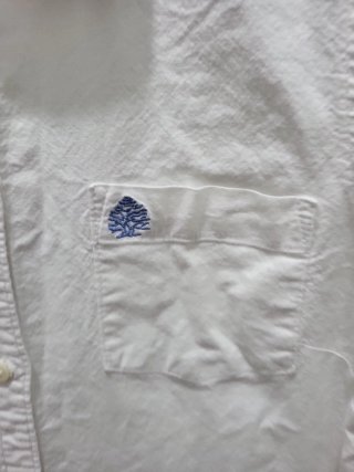 Camisa blanca mujer con parches