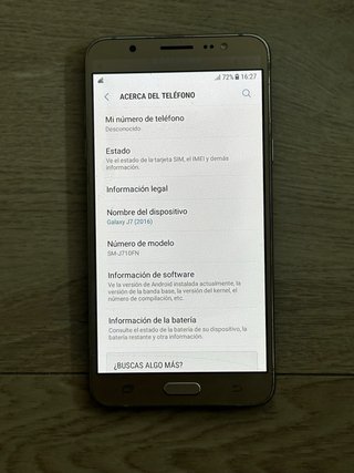 Samsung Galaxy J7 Dorado con Funda