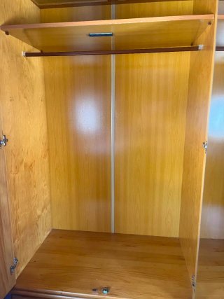Conjunto Muebles Madera Maciza: Armario, Cama, Zap