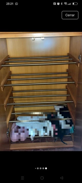 Conjunto Muebles Madera Maciza: Armario, Cama, Zap