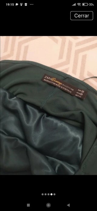 Blusa halter verde sin mangas