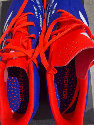 Zapatillas Adidas Predator Fútbol Azul Naranja