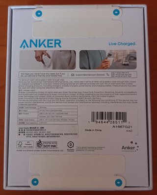 Batería Externa Anker MagGo 5K Blanca