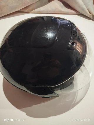 Casco de moto negro talla M   ZEUS HELMET