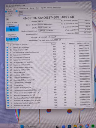 Disco SSD Kingston 480GB