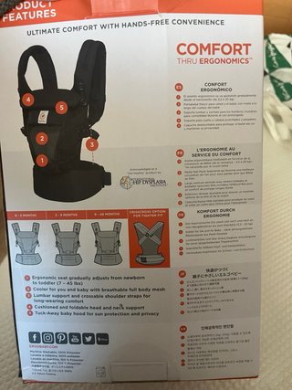 Mochila Ergobaby Adapt Negra como nueva