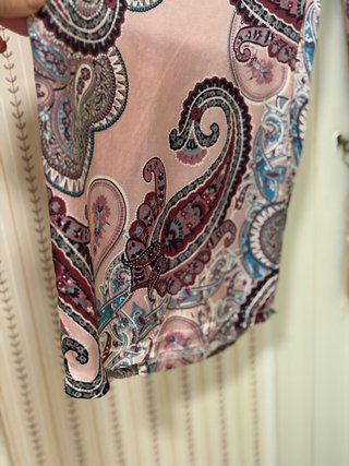 Pantalón de seda estampado