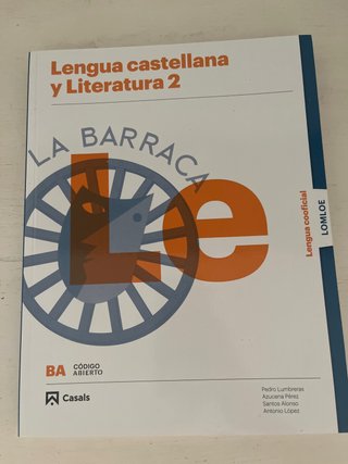 Lengua castellana y literatura 2, BA, lengua co...