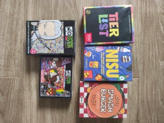 Lote 5 juegos de mesa: Nisu, Smash Burger