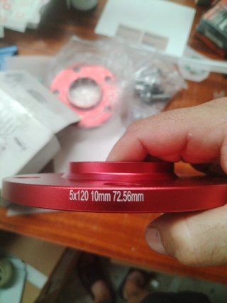 Separadores Rueda CarBole 5x120 13mm Rojo
